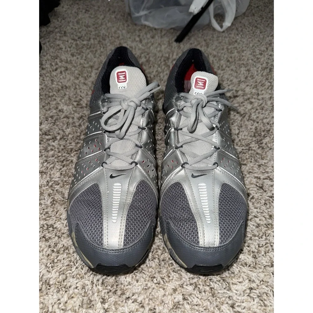 Nike Shox Cog Cognescenti Silver Black Red Size 14 Sneakers 311116-005‎ CLEAN